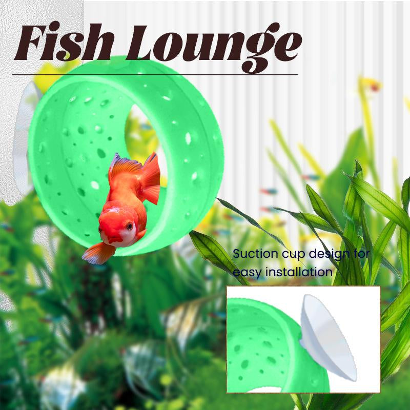 Fish Cave Lounge Suction Cup Hideout Fish Tank Plastic Decorations