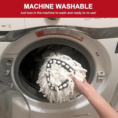 Mop Head & Scrub Brush Refill for O-Cedar Easywring 1 Tank System Only. Bucket & Handle NOT Included. Perfect Suitable Cleaners Pack Cleaning