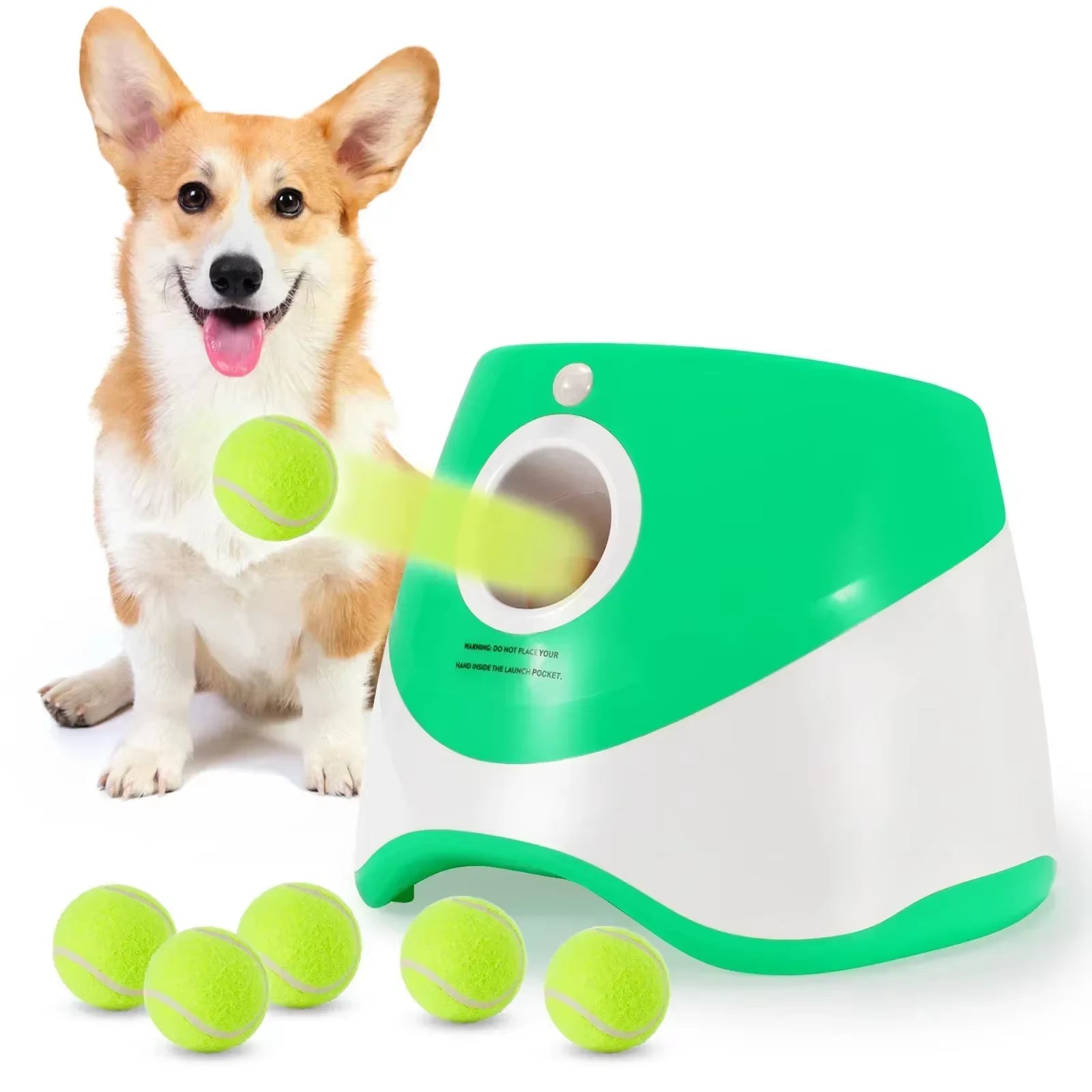 Catapult for Dogs Ball Launcher Dog Toy Tennis Ball Launcher Jumping Ball Pitbull Toys Tennis Ball Machine Automatic Throw Pet
