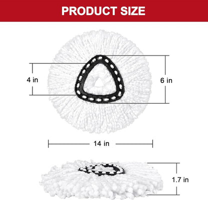 Mop Head & Scrub Brush Refill for O-Cedar Easywring 1 Tank System Only. Bucket & Handle NOT Included. Perfect Suitable Cleaners Pack Cleaning