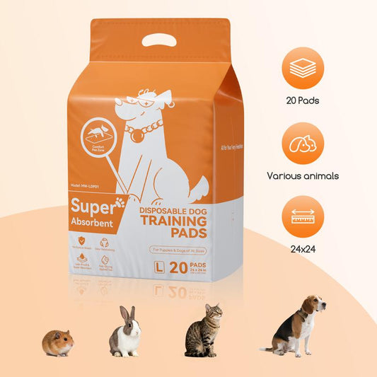Meowant Puppy Pads, Large Dog Pee Pads, 6-Layer Super Absorbent & Quick-Dry Leak-Proof Disposable Pee Potty Training Pads for Dogs and Cats