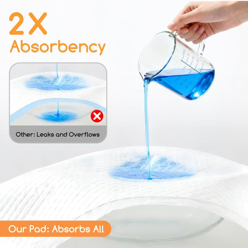 Meowant Puppy Pads, Large Dog Pee Pads, 6-Layer Super Absorbent & Quick-Dry Leak-Proof Disposable Pee Potty Training Pads for Dogs and Cats