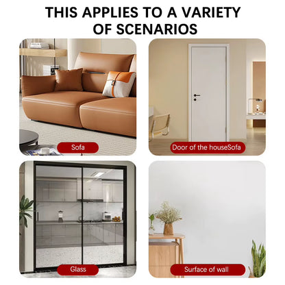 Self-Adhesive Cat Scratcher with Random Hanging Cat Toy Wall Mounted Felt Cat Scratch Mat Cats Scratcher Pad Carpet Cat Supply