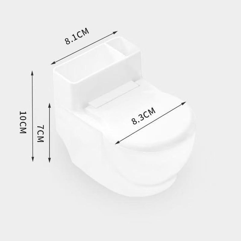 Toilet Water Dish for Pets Ceramic Toilet Shaped Pet Water Dispenser for Cat Dog Small Funny Bowl for Dogs and Cats Hilarious Gravity Pet Fountain