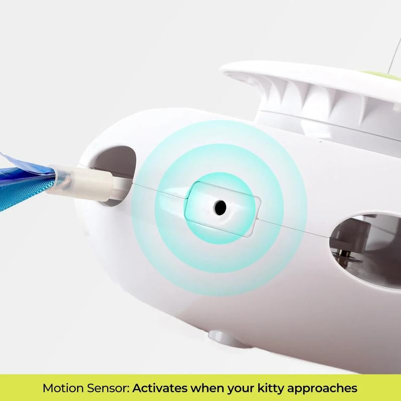 All for Paws Motion Activated Cat Toy 3-In-1 Spinning Butterfly Rolling Ball & Shooting Ribbon Interactive Kitten Play Fun Upgrade Rechargeable Safe Material