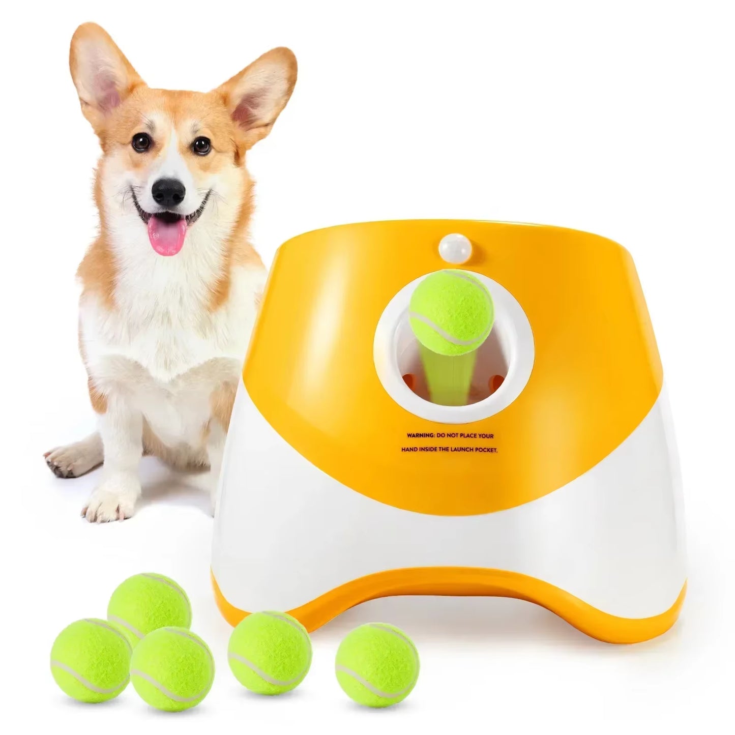 Catapult for Dogs Ball Launcher Dog Toy Tennis Ball Launcher Jumping Ball Pitbull Toys Tennis Ball Machine Automatic Throw Pet