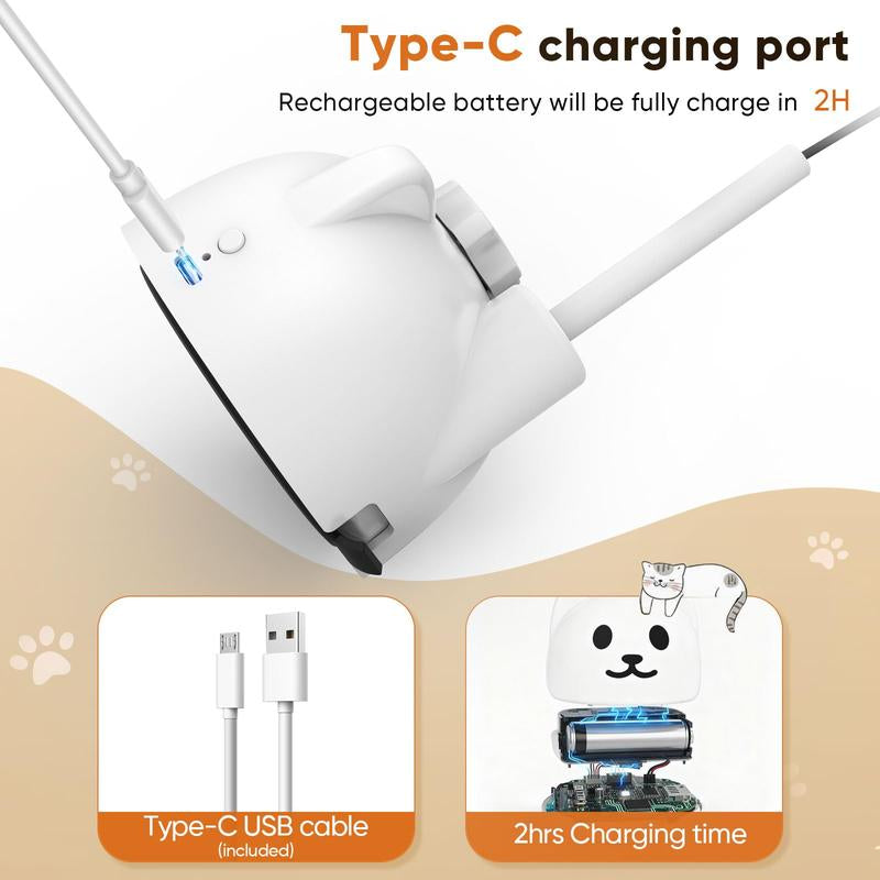 CATPICK Interactive Cat Toys for Indoor Cats Automatic Electric Flying Bird Feather Wand Toy with Automatic Function and Electric Flying Bird for Continuous Entertainment