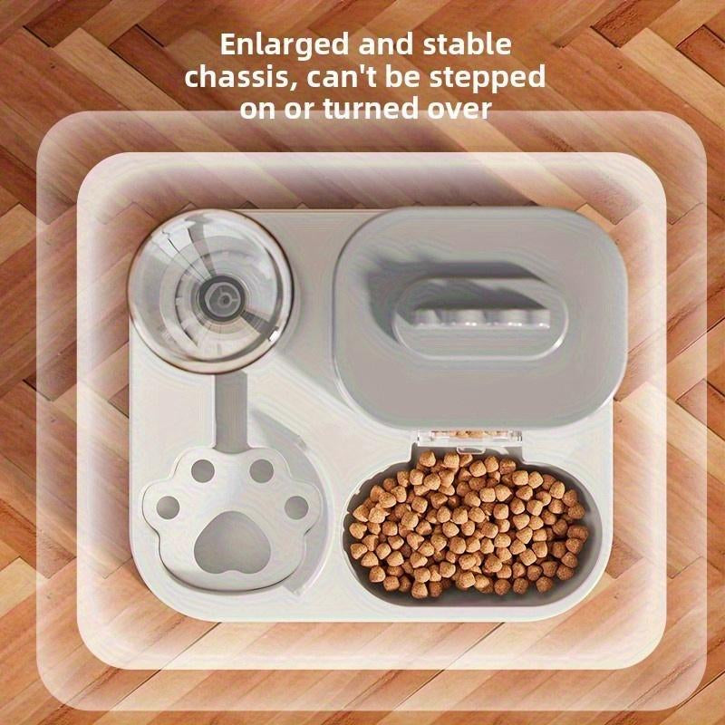 Automatic Cat Dog Water Dispenser Integrated Bowl, Automatic Water Feeder, 0.26-2.64 Gallon Capacity, No Battery Needed, Modern Design, Easy Clean