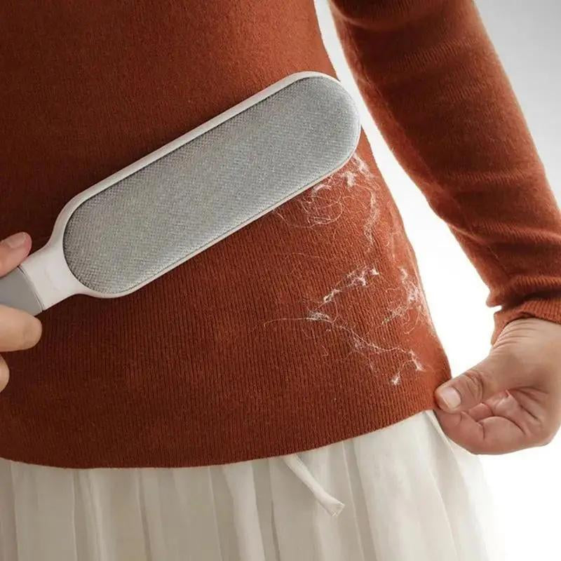 Reusable Dust Removal Brush, Double-Sided Pet Hair Remover, Manual Electrostatic Brush, Can Be Used in Multiple Places