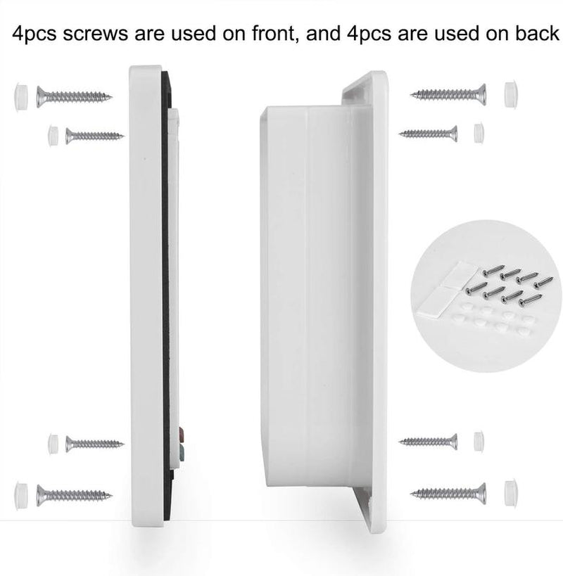 Extra Large Cat Door (Outer Size 11"X9.8"), Weatherproof, White, ABS Material, 4-Way Locking Flap for Cats & Dogs up to 25.54 Lbs