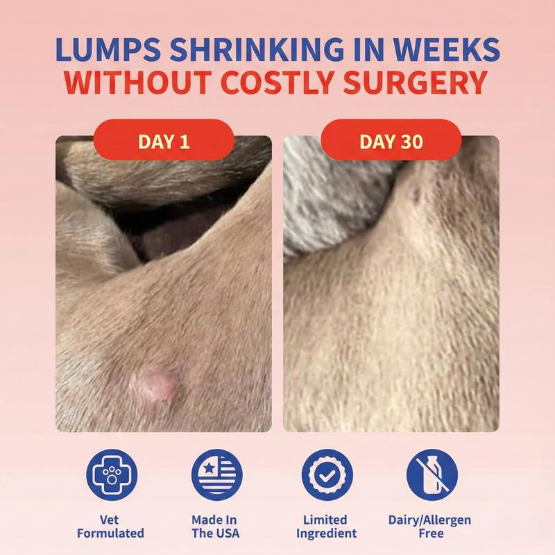 Fifth & Fido Turkey Tail+ - Dog Food Topper with Probiotics for Lipomas, Immune Support & Gut Health - 100 Servings - Bacon Flavor - Natural Allergy Relief - Supplements