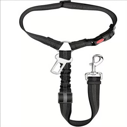 Car Seat Belt Dog Leash, Length Adjustable Pet Safety Leash, Car Safety Leash, Dog Traction Rope, Car Interior Accessories