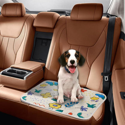 Washable Puppy Pads for Dog, 2 Packs 34"X36" / 18"X23" Small Pet Playpen Rugs and Mats Washable Litter Mats Easy Clean for Cats Rabbits Guniea Pigs Geometry Washable Reusable Dog Pee Pads Pet Training Pads Non Slip Mat Rug Highly Absorbent Flower