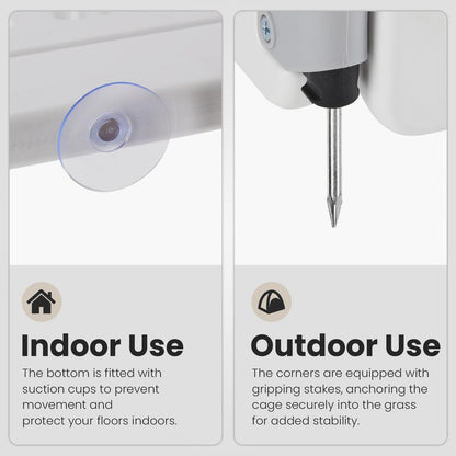 Dog Playpen Safe & 4/6-Panel Secure Indoor/Outdoor Pet Fence | Folding & Portable | Ideal for Small to Medium Dogs | Easy to Clean