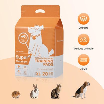 Meowant Puppy Pads, Large Dog Pee Pads, 6-Layer Super Absorbent & Quick-Dry Leak-Proof Disposable Pee Potty Training Pads for Dogs and Cats