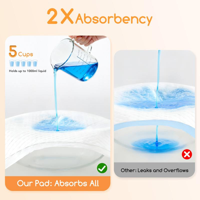 Meowant Puppy Pads, Large Dog Pee Pads, 6-Layer Super Absorbent & Quick-Dry Leak-Proof Disposable Pee Potty Training Pads for Dogs and Cats