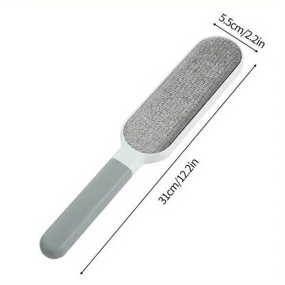 Reusable Dust Removal Brush, Double-Sided Pet Hair Remover, Manual Electrostatic Brush, Can Be Used in Multiple Places