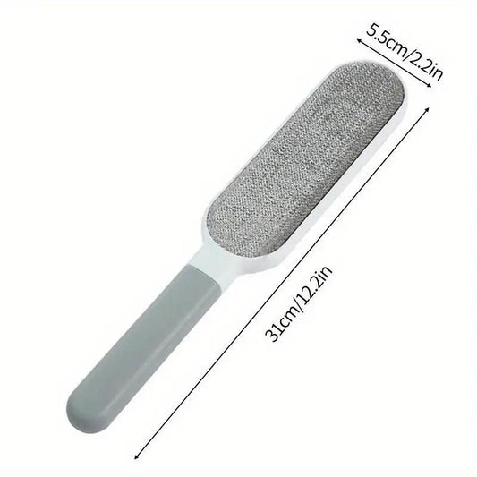 Reusable Dust Removal Brush, Double-Sided Pet Hair Remover, Manual Electrostatic Brush, Can Be Used in Multiple Places